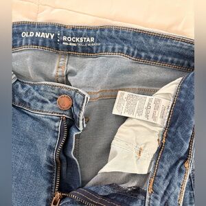 Old Navy Rockstar Mid-Rise Blue Jeans